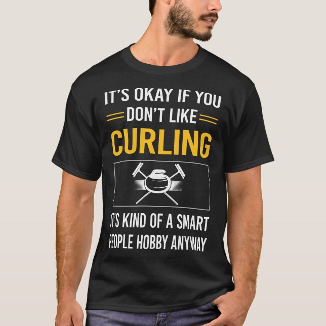 T-shirt Gens intelligents curling (Devant)
