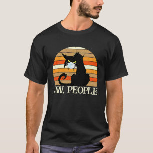T-shirt Gens laids Masque de chat Visage Anti social Intro