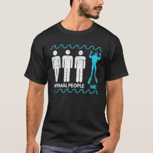 T-shirt Gens Normaux Moi Plongée en Scaphandre Aquatique A