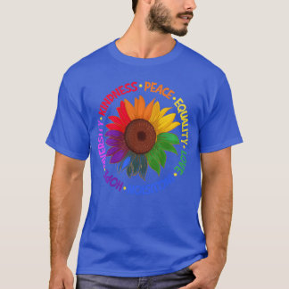 T-shirt Gentillesse Paix Égalité Amour Inclusion Espoir Di