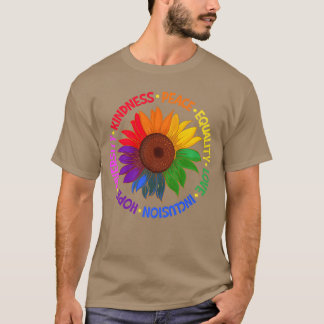 T-shirt Gentillesse Paix Égalité Amour Inclusion Espoir Di