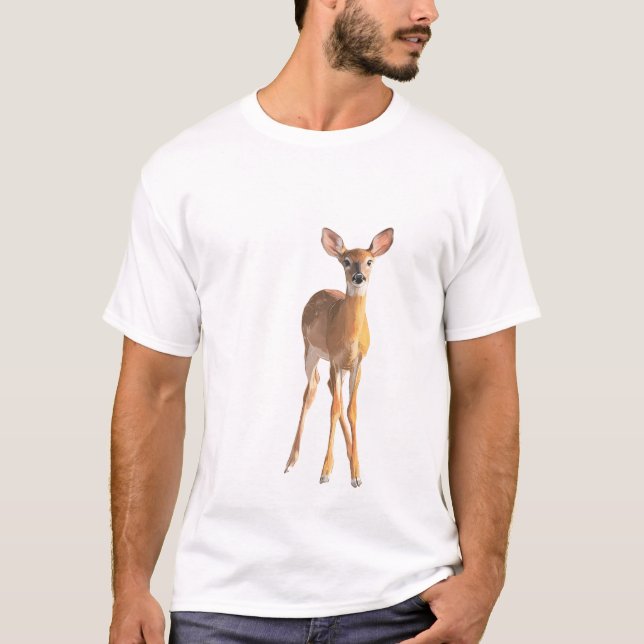 T-shirt Gentle Fawn Silhouette (Devant)