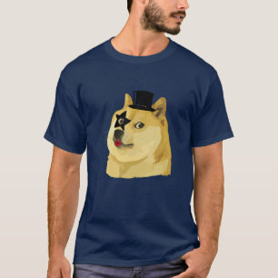 T-shirt Gentleman Rock Rockin Dog - Hodl Dogecoin