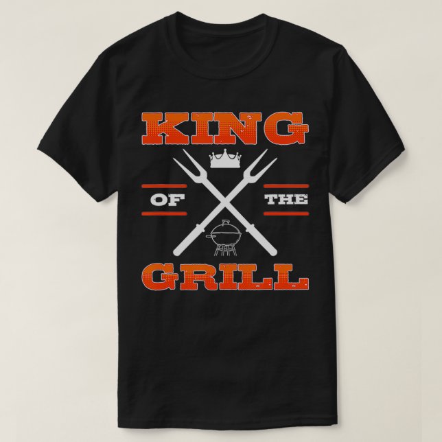 T-shirt Gentlemen dad Funny BBQ Grill & Smoker Grillfather (Design devant)