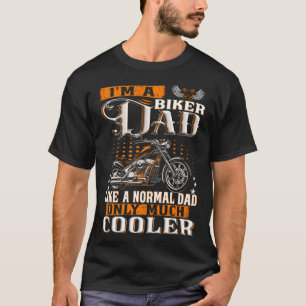 T-shirt Gentlemen Funny - Je suis un papa de Biker qui dit