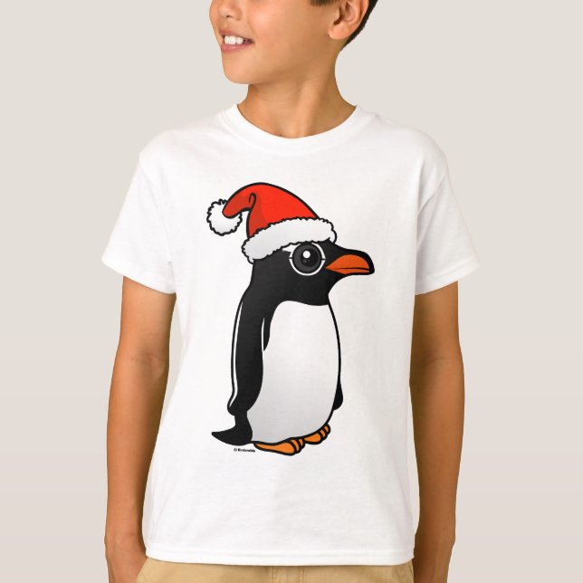 T-shirt Gentoo Penguin Père Noël (Devant)