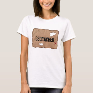 T-Shirt : Geocacher (Carte des trésors)
