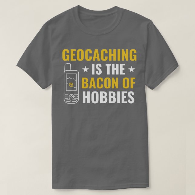 T-shirt Geocachers Geocaching est le phare de Hobbies Funn (Design devant)