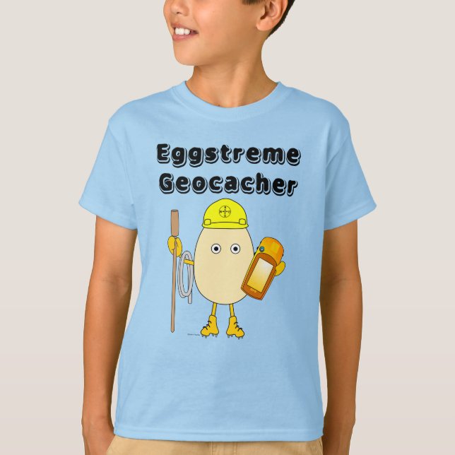 T-shirt Geocaching Eggstreme (Devant)