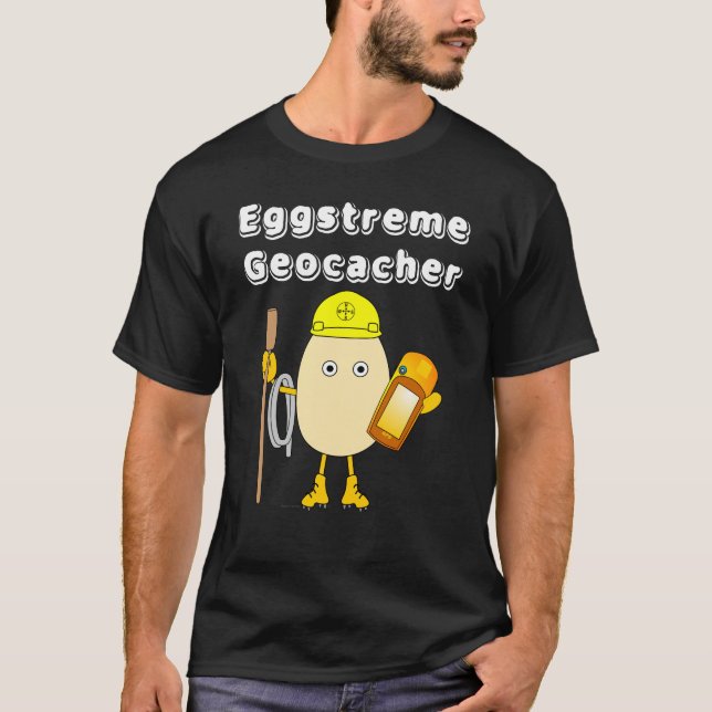 T-shirt Geocaching Eggstreme (Devant)