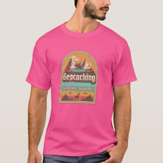 T-shirt Geocaching Funny Retro Geocache Lover Geocacher Na