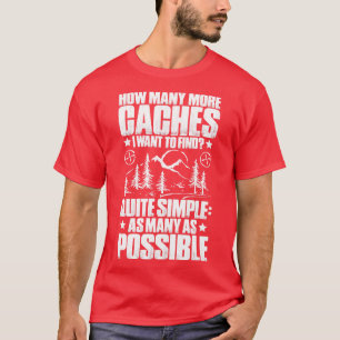 T-shirt Geocaching Geocacher Geocache Cadeau Cadeau Présen