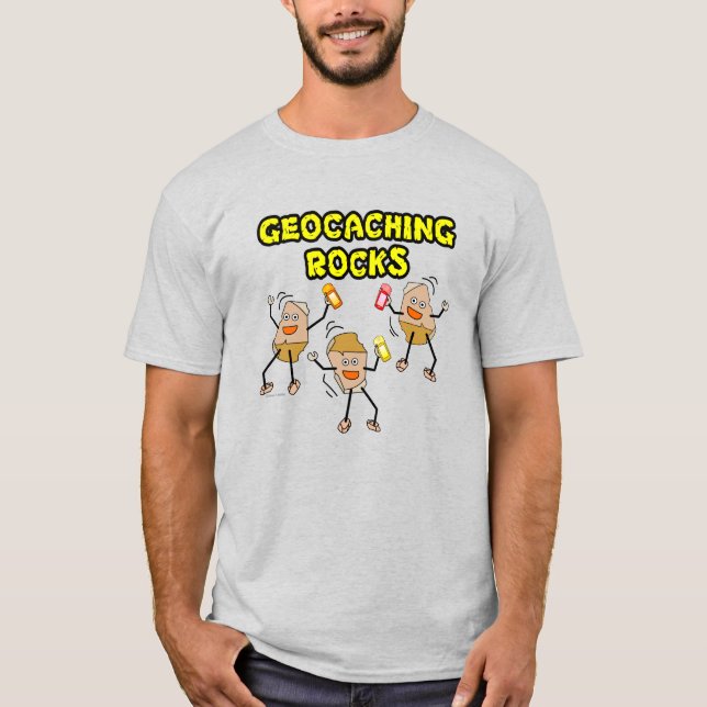 T-shirt Géocaching Rocks (Devant)