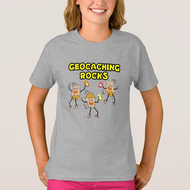 T-shirt Géocaching Rocks (Devant)