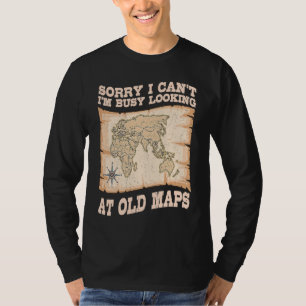 T-shirt Géographe Carte du monde Cartographe Géographie Gé