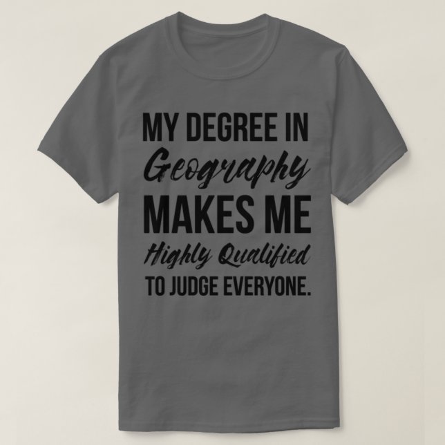 T-shirt Géographie Degré (Design devant)