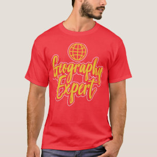 T-shirt Géographie Expert Geo Géographe Étudiant