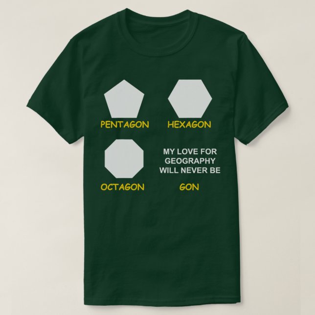 T-shirt Géographie Géographe Cartographie (Design devant)