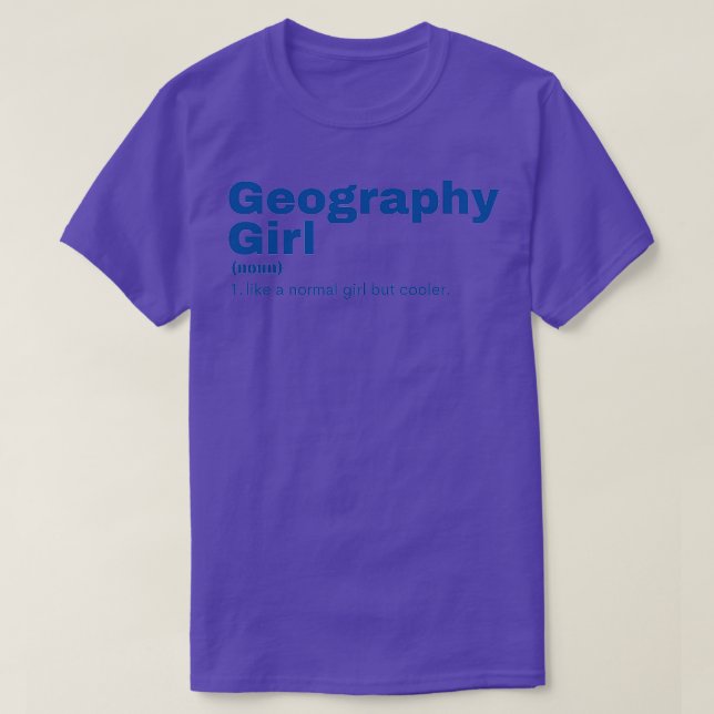 T-shirt Géographie Girl Géographie 2 (1) (Design devant)