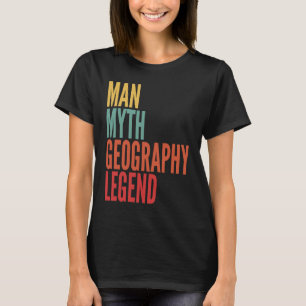 T-shirt Géographie  Homme Mythe Géographie Légende