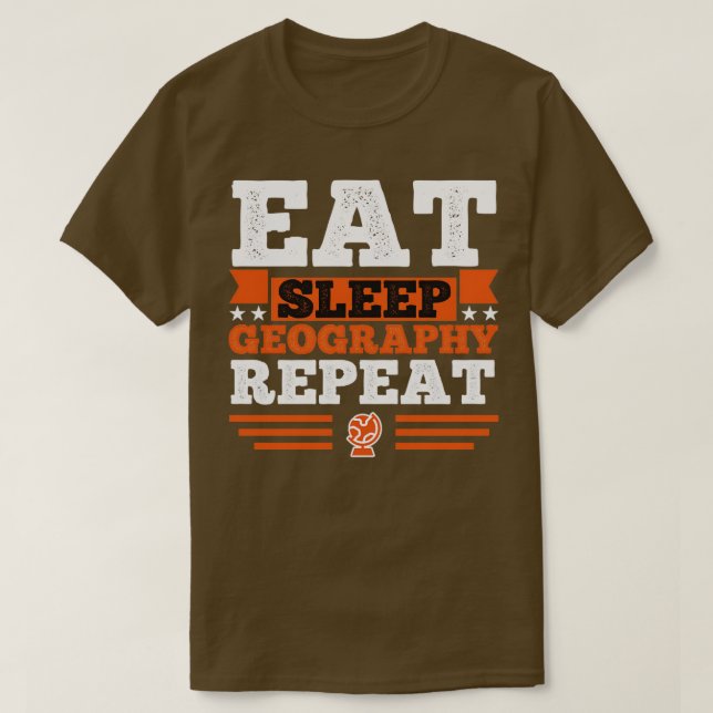 T-shirt Géographie Mangez le sommeil (Design devant)