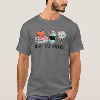 T-shirt Géographie Professeur Apprendre L'Amour Inspirer L