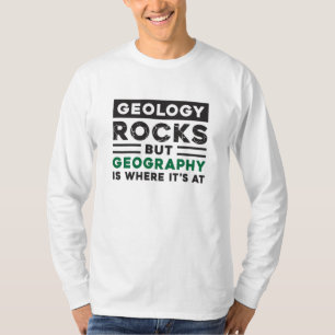 T-shirt Géographie Professeur Funny Monde Continents Idée