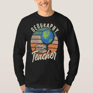 T-shirt Géographie Professeur Géographe Étudiant Géographi