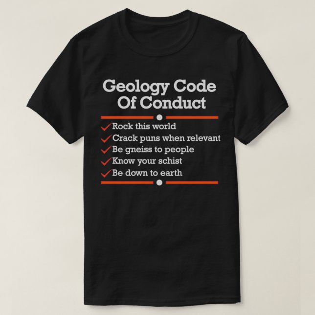T-shirt Géologie (Design devant)