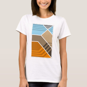 T-shirt Géologie abstraite de la zone de subduction