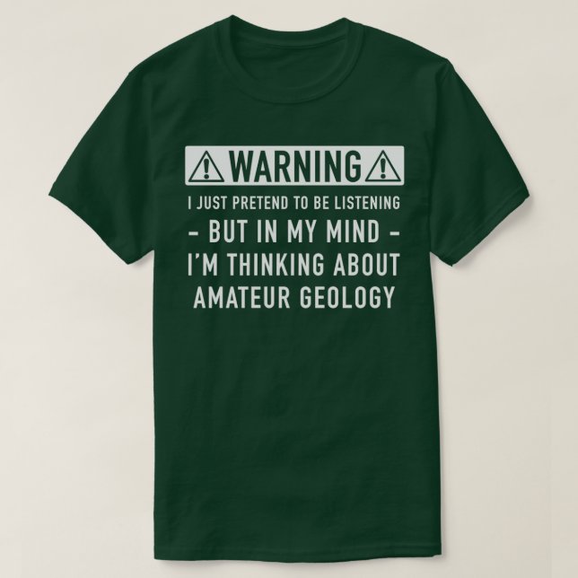 T-shirt Géologie amateur cadeau (Design devant)