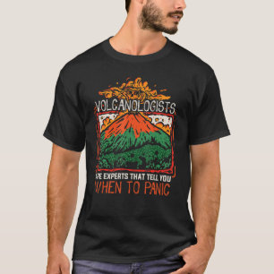T-shirt géologie de volcan volcanologie géologue volcanolo