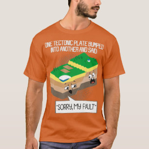 T-shirt Géologie des plaques tectoniques Séisme de l'ensei