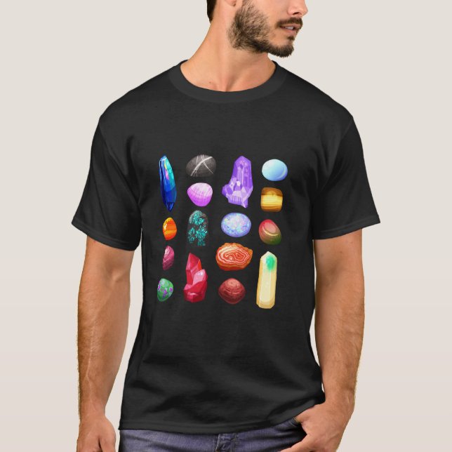 T-shirt Géologie des rochers colorés (Devant)