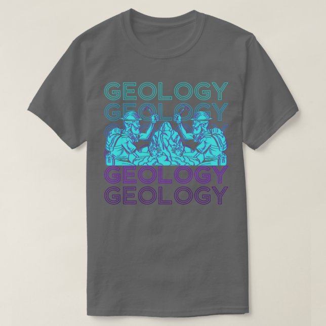 T-shirt Géologie Géologue Rétro (Design devant)