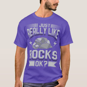 T-shirt Géologie J'Aime Vraiment Les Rochers