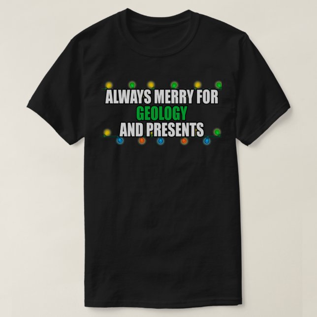 T-shirt Géologie Noël (Design devant)