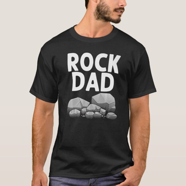 T-shirt Géologie Pour Papa Men Rock Collector Rock (Devant)