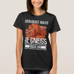 T-shirt Géologie Règles Géologue Rock Collecteur Graphique
