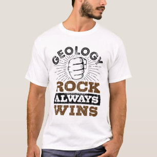 T-shirt Géologie Rock gagne toujours