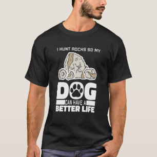 T-shirt Géologue Chien Collecte Géologie Rock Chasse