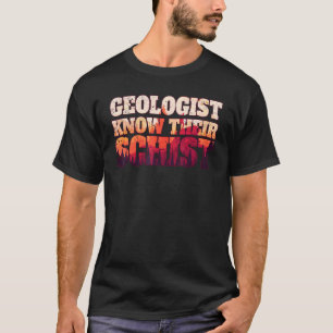 T-shirt Géologue Connaît Leur Citation Schiste Paysage Aes