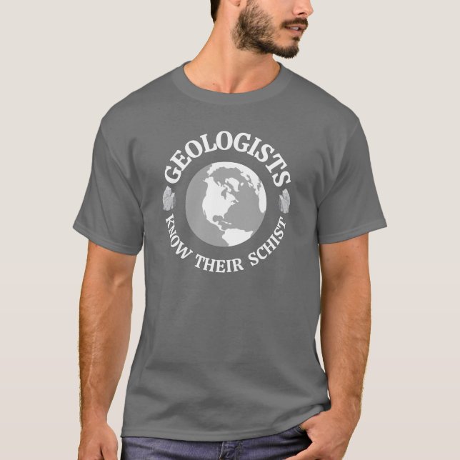 T-shirt Géologue Connaît Leur Schiste (Devant)