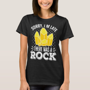 T-shirt Géologue Roche Minérale Collecte Fossiles Désolé I