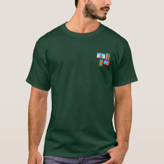 T-shirt Geometric Colorblock For Men's Tee