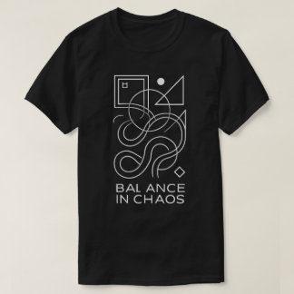 T-shirt Géométrie Abstraite : Équilibre dans le Chaos