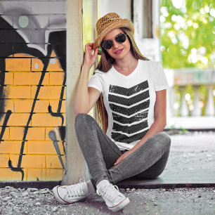 T-shirt Géométrie Chevron   Beau été