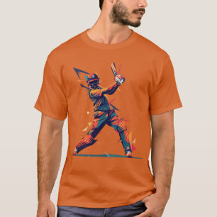 T-shirt Géométrie de cricket moderne T20 Tee