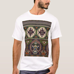 T-shirt Géométrie folklorique : papier peint ethnique colo