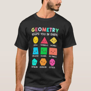 T-shirt Géométrie Groovy Vous Garde en Forme Drôle Géométr